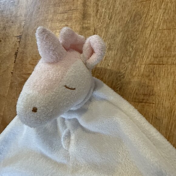 Angel Dear Unicorn Rainbow White Baby Security Blanket Lovey - Picture 5 of 9